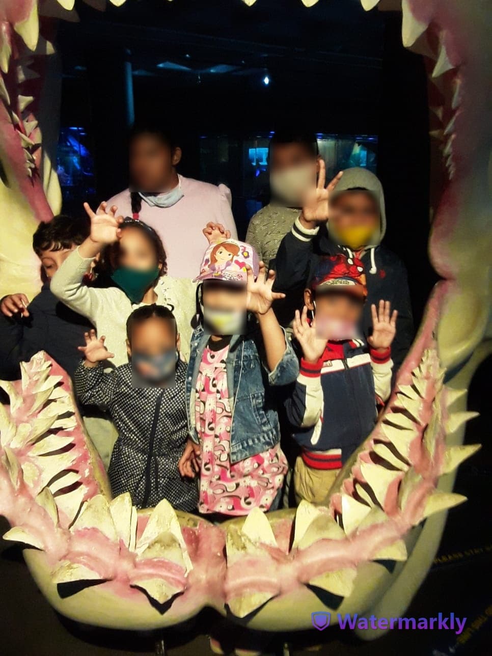 Children doing a sensory activity